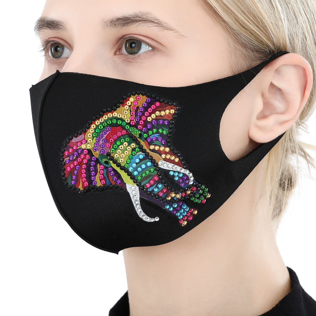 Colorful Elephant Face Mask