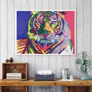 Colorful Fierce Tiger