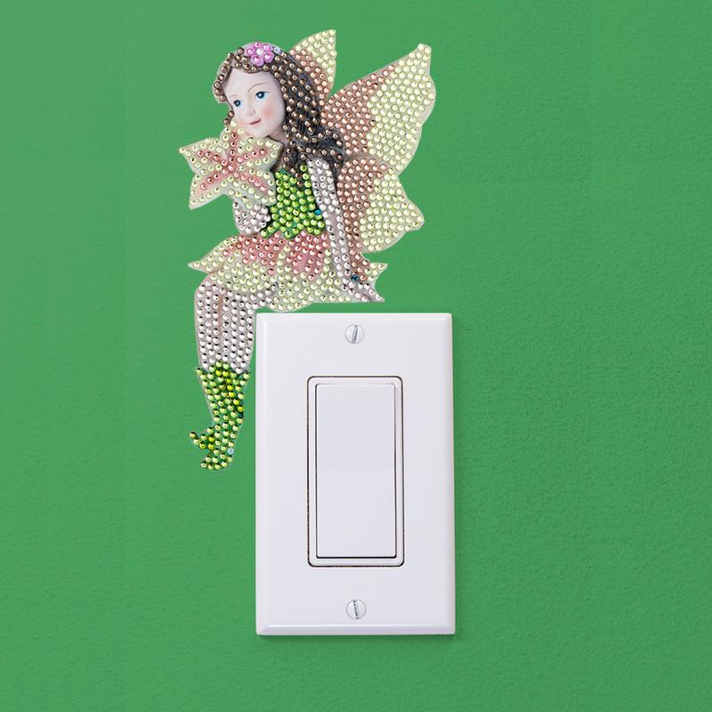 Pink Fairy Light Switch Sticker