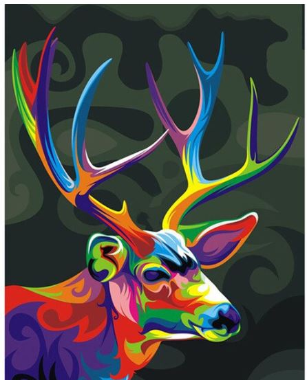 Colorful Reindeer-DIY Diamond Painting