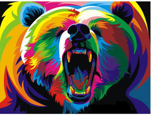 Colorful Polar Bear-DIY Diamond Painting
