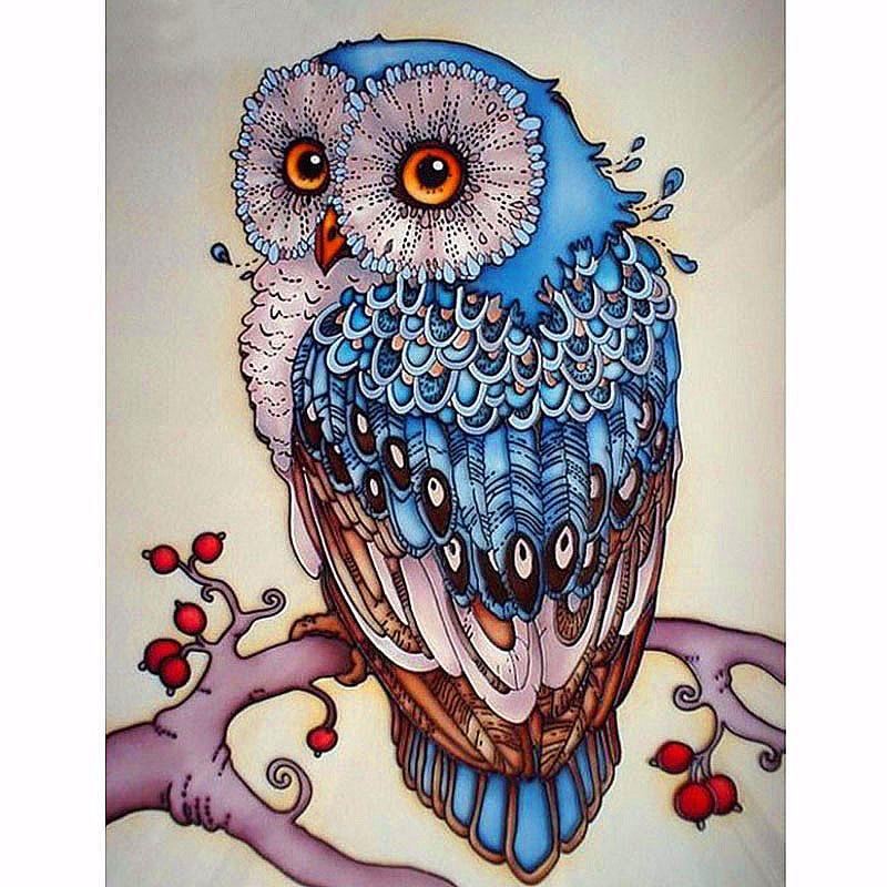 Colorful Owl-DIY Diamond Painting