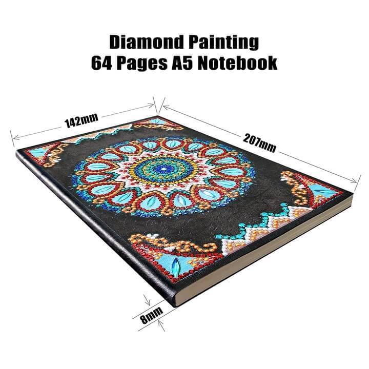 Blue Mandala Diamond Painting Notebook-DIY Diamond Painting