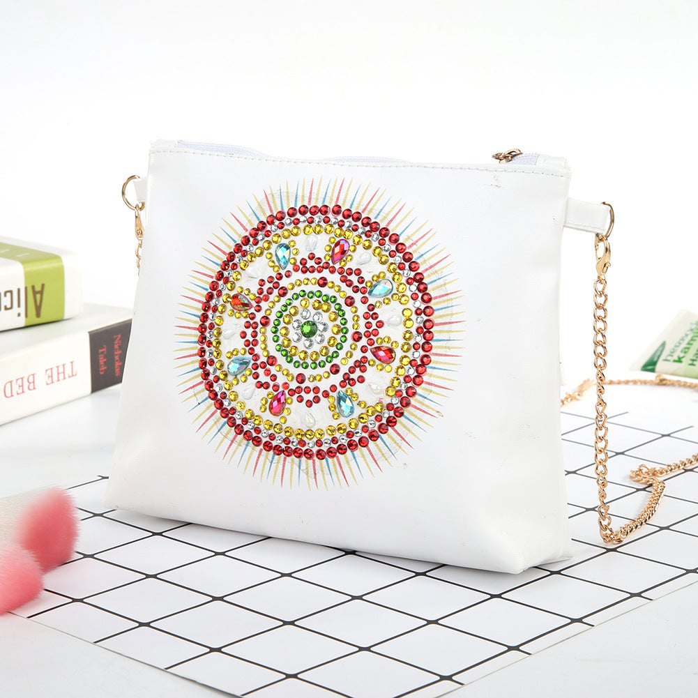 Red Mandala DIY Diamond Painting Handbag