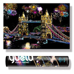Magic Scratch Art - London Bridge [XL size]