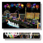 Magic Scratch Art - Las Vegas [XL size]