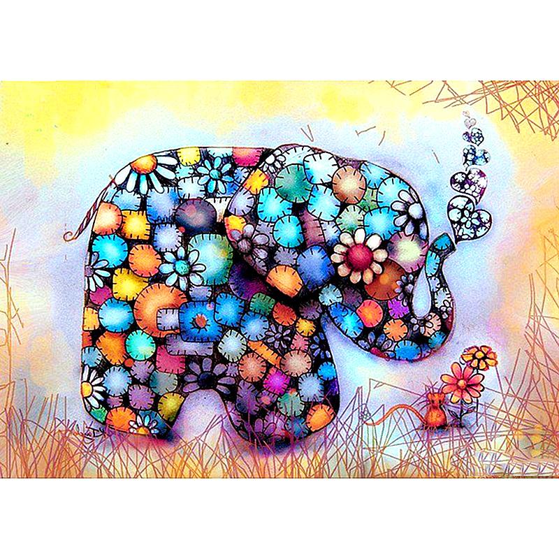 Colorful Elephant-DIY Diamond Painting
