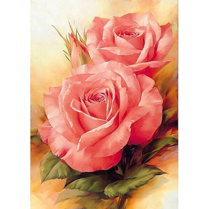 Pink Roses-DIY Diamond Painting