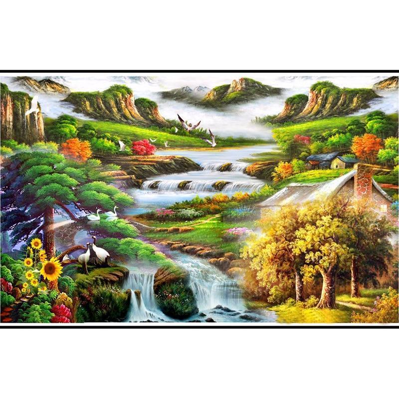 Old Chinese Landscape-DIY Diamond Painting